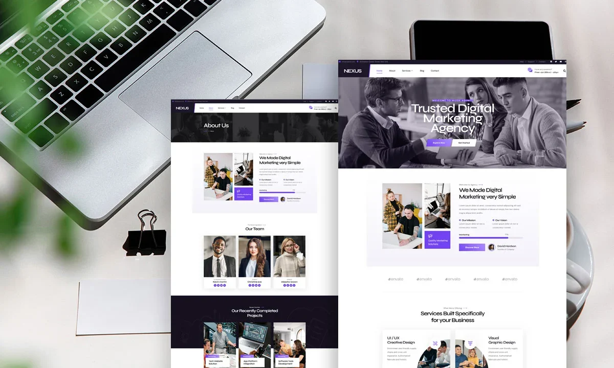 Nexus – Modern Business & Agency Elementor Template Kit