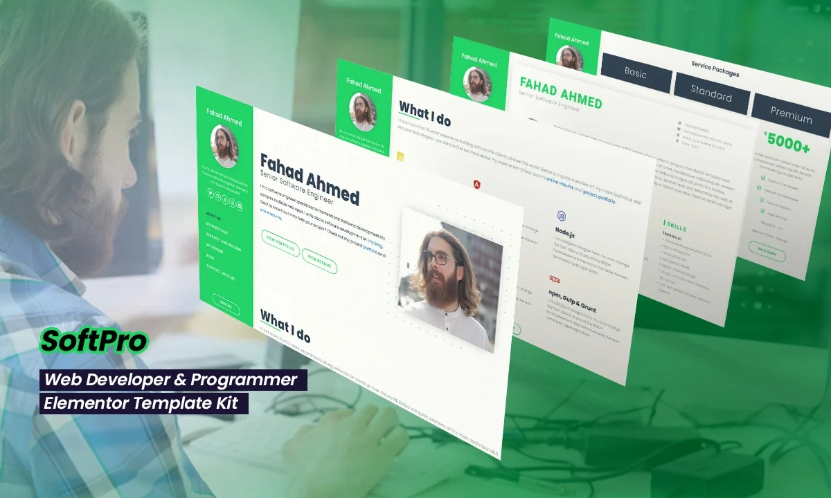 SoftPro – Programmer & Developer Elementor Template Kit