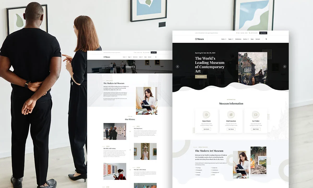 Museo – Art Gallery & Museum Elementor Template Kit