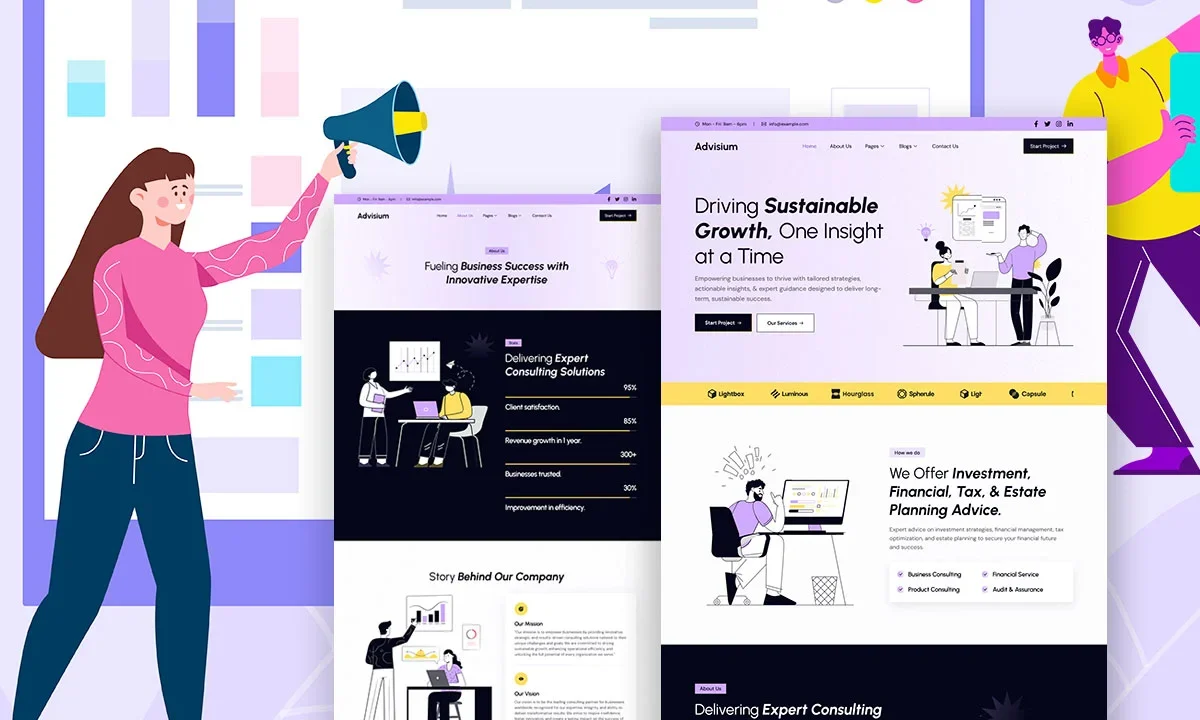 Advisium – Consultant & Consulting Elementor Template Kit