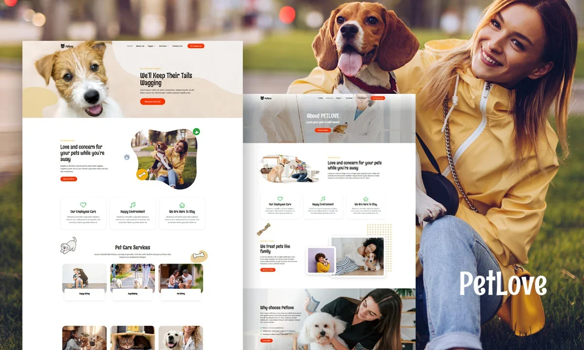 PetLove – Pet Care Services Elementor Template Kit