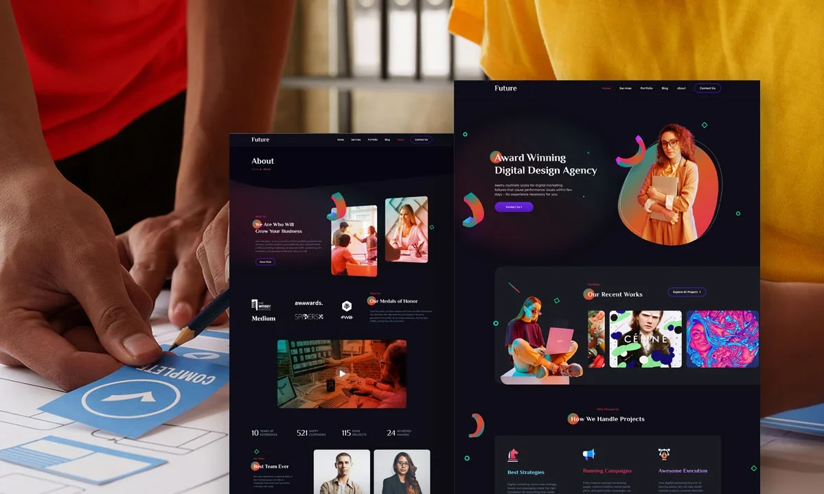 Future – Creative Digital Agency Elementor Template Kit