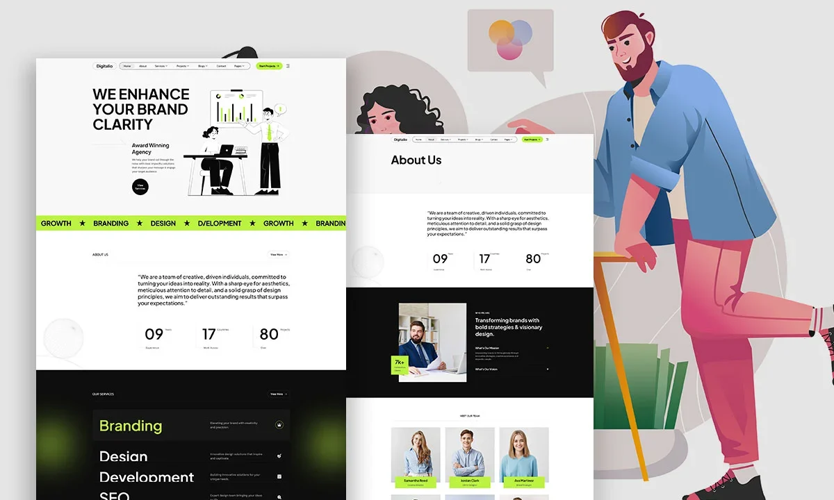 Digitalio – SEO & Digital Marketing Agency Elementor Template Kit