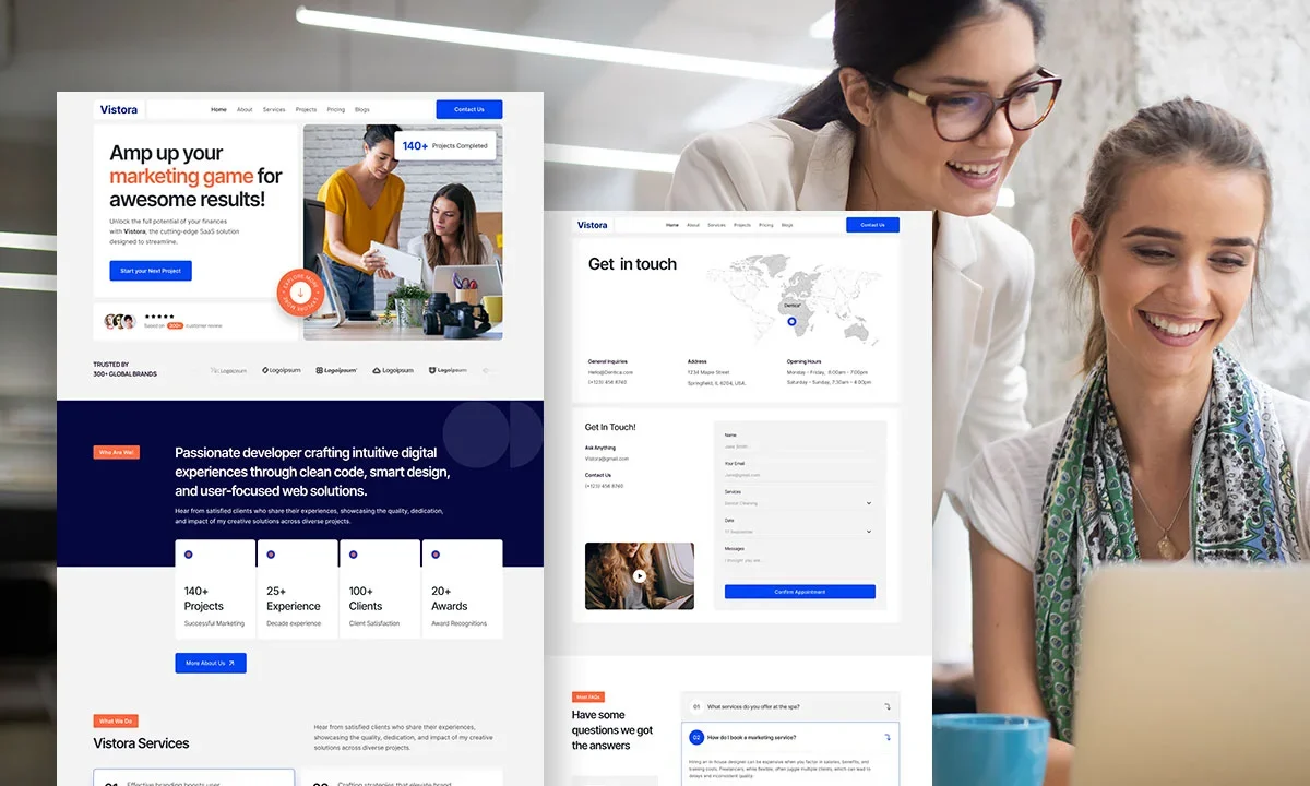 Vistora – Digital Marketing & Creative Agency Elementor Template Kit