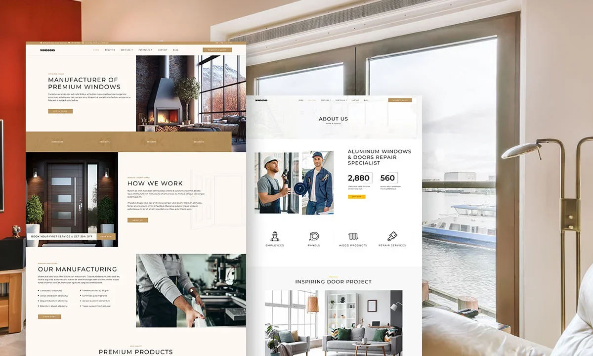 WinDoors – Windows & Doors Company Elementor Template Kit