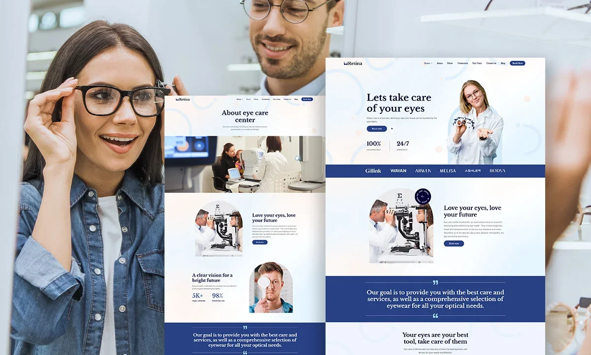 Lensify – Optometrist & Eye Care Elementor Template Kit