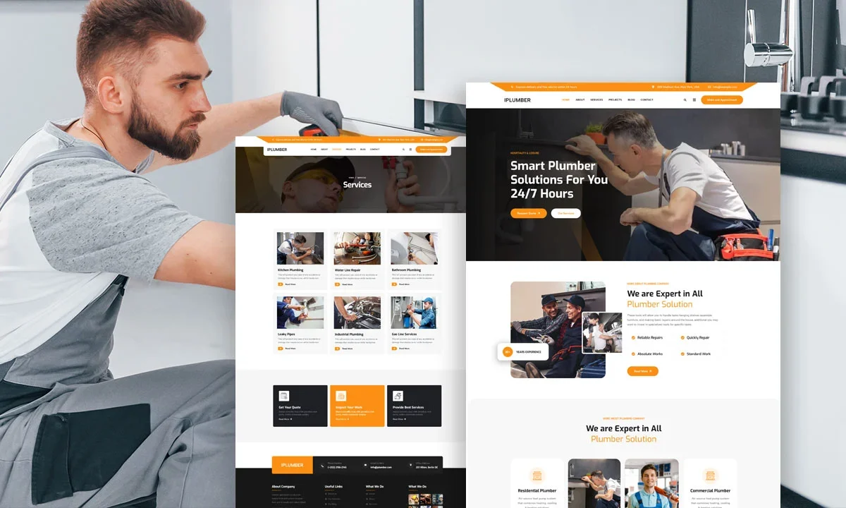 iPlumber – Plumbing Services Elementor Template Kit
