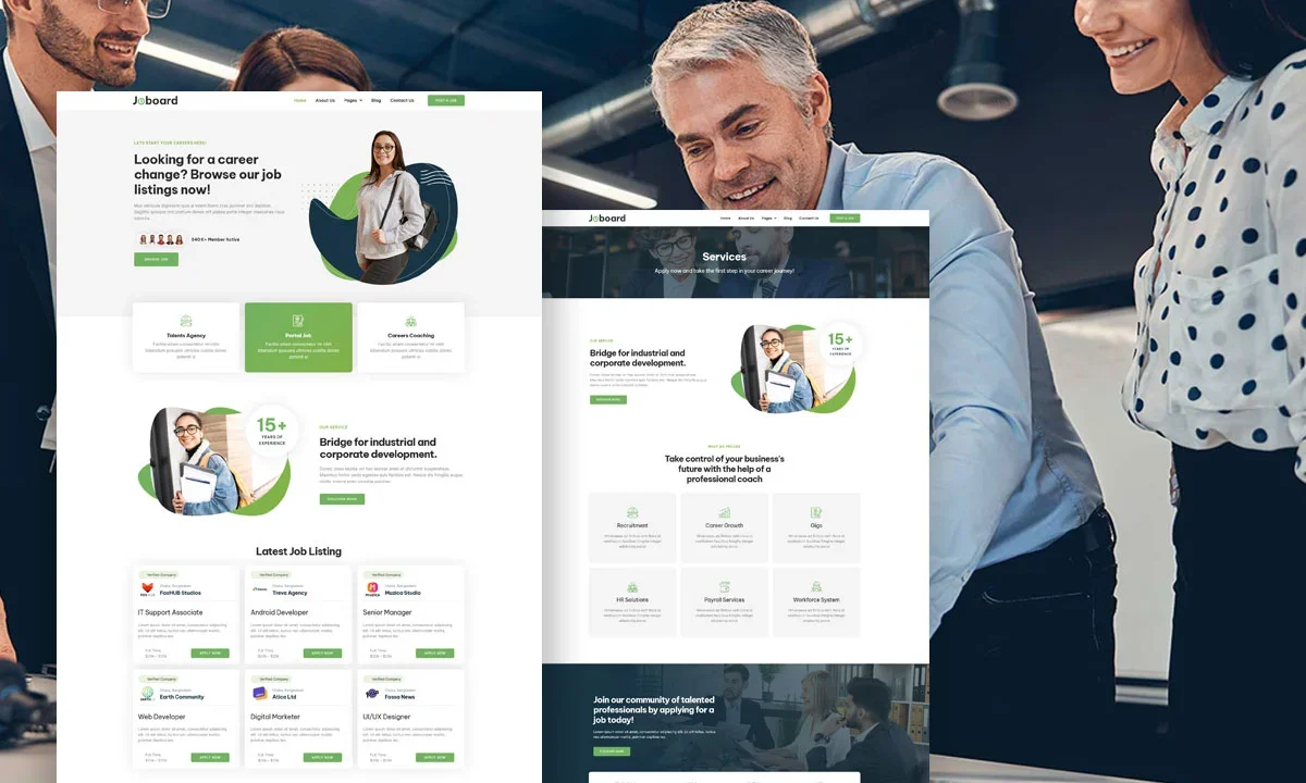 Joboard – Job Listing Elementor Template Kit