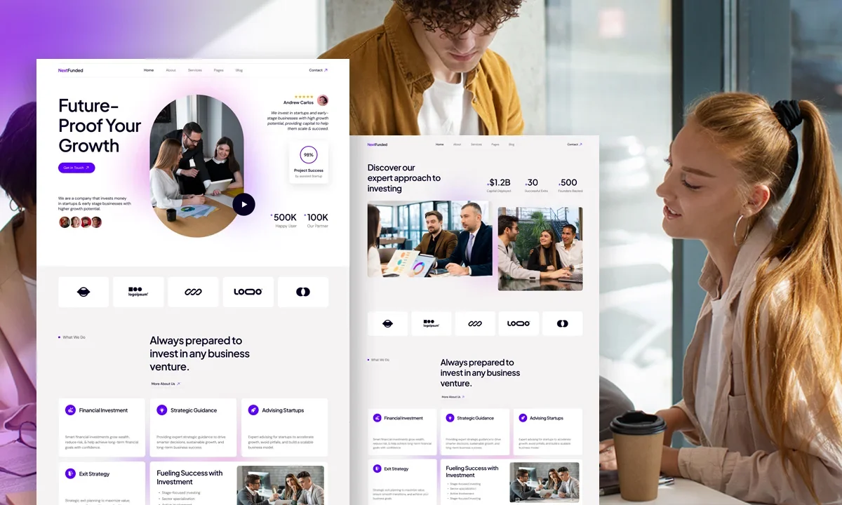 NextFunded – Venture Capital & Investment Elementor Template Kit