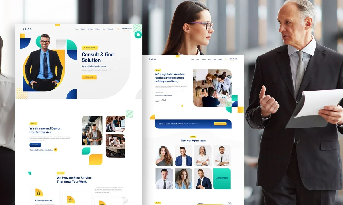 Solvy – Consulting Business & Agency Elementor Template Kit