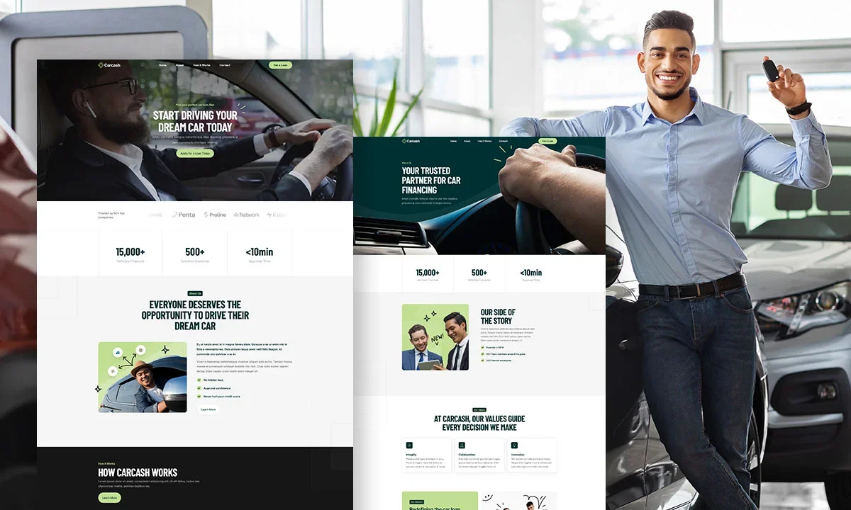 CarCash – Car Loan Company Elementor Template Kit