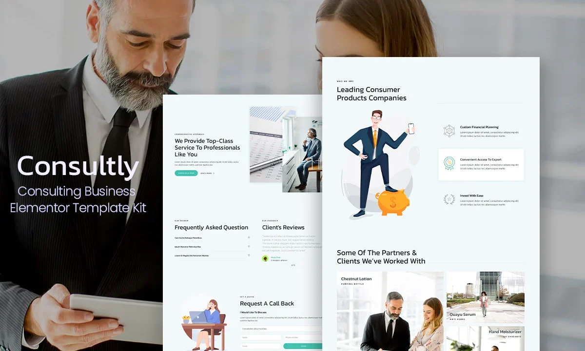 Consultly – Business Consulting Elementor Template Kit