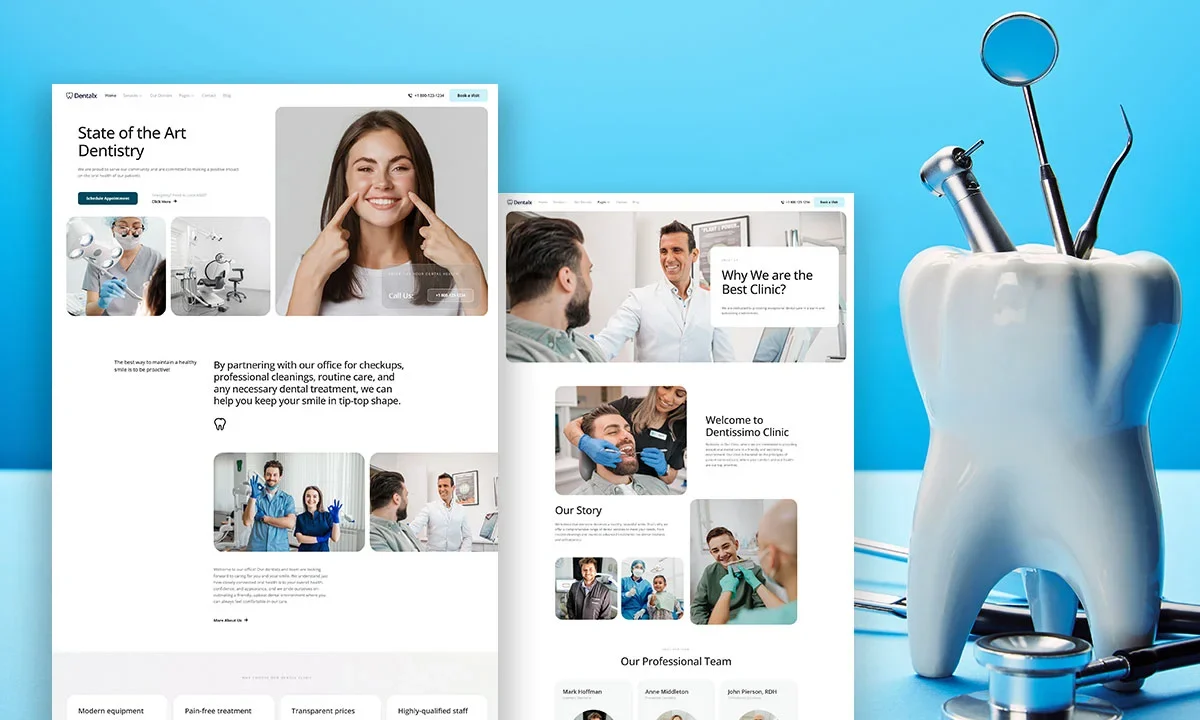 DentalX – Medical & Dentist Elementor Template Kit