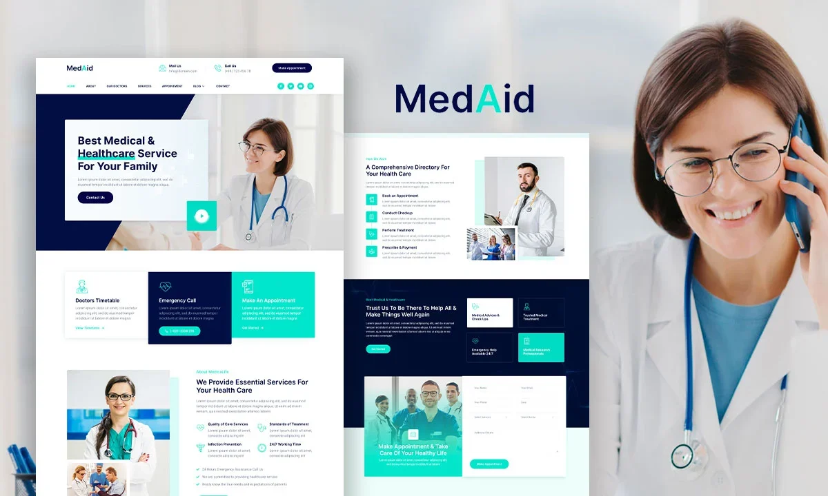 Medaid – Health Care & Medical Elementor Template Kit