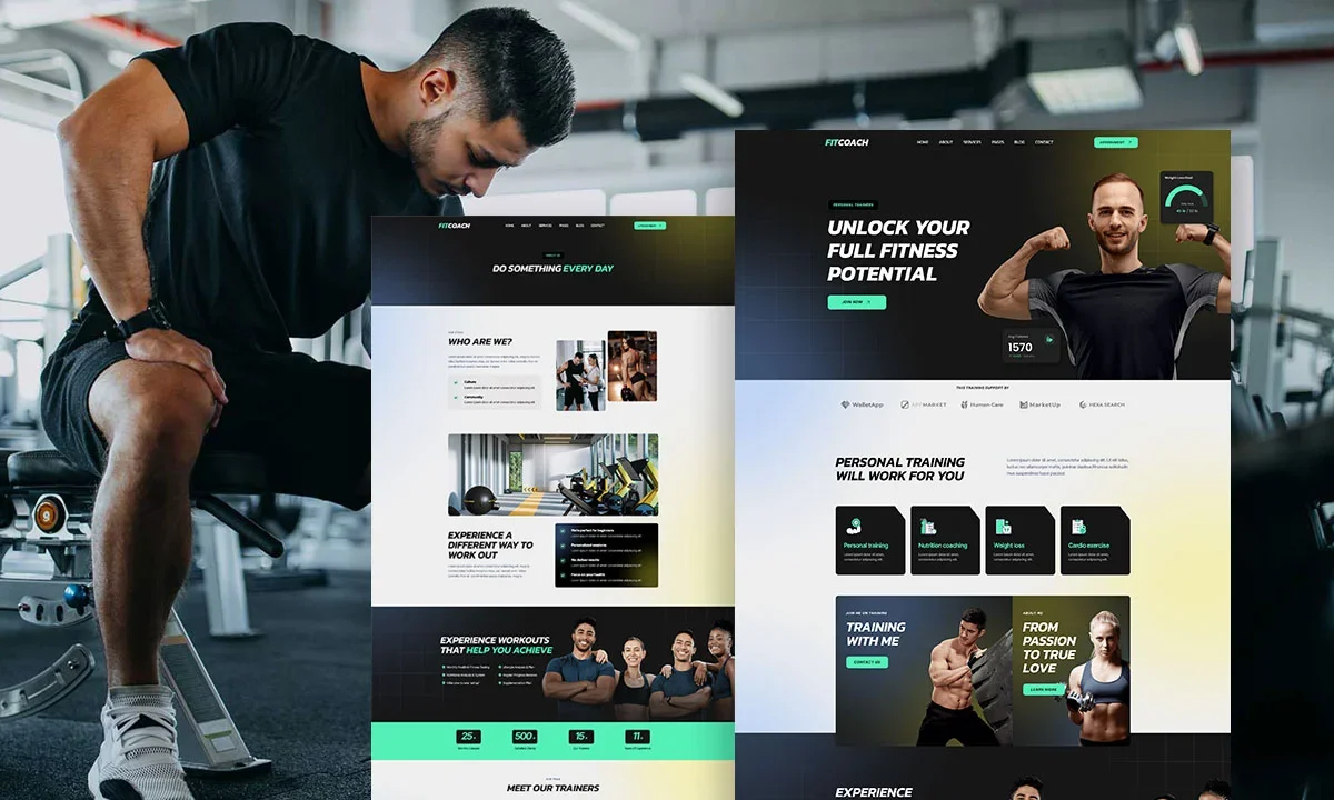 FitCoach – Personal Trainer & Fitness Elementor Template Kit