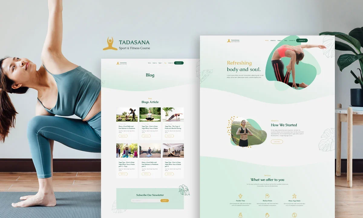 Tadasana – Yoga Teacher & Studio Elementor Template Kit