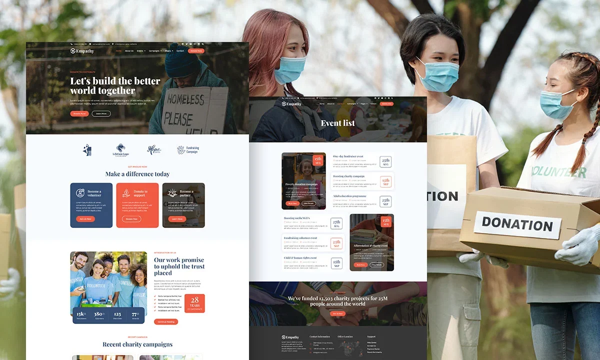 Empathy – Charity, Donation & Nonprofit Template Kit